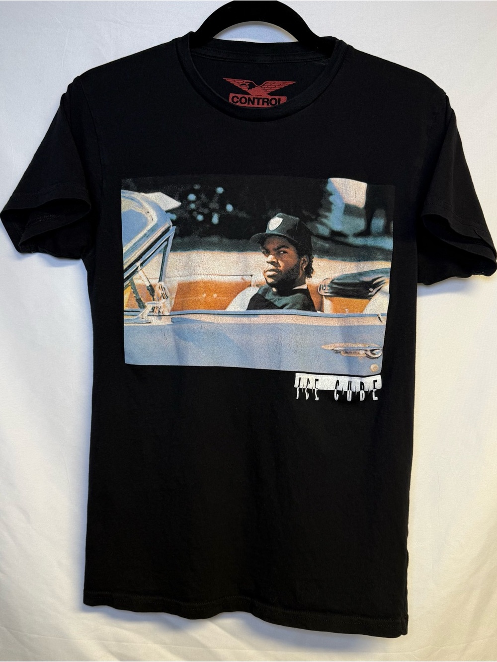 Black "Ice Cube" Graphic Tee for Men